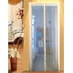 thumbnail image 3 of Cortina de puerta antimosquitos con velcro silencioso y borde cosido a rayas, autoadhesiva, suave, magnética, para verano, 3 of 4