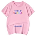 thumbnail image 4 of WOYY Last Day of School T-Shirt for Girls Letter Print Summer Casual Short Sleeve Tshirt, 4 of 4