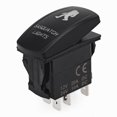 thumbnail image 3 of funtasica DC 12V/24V 5Pin Car Boat Marine RV Sasquatch Rocker Toggle Switch Green/Red/Blue Red LED, 3 of 9