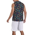 thumbnail image 5 of Rocae Shells and Seaweed for Men's Basketball Jersey Lightweight and Breathable Athletic Tank Top,Quick-Drying Sports Jersey 4X-Large, 5 of 9
