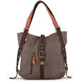 thumbnail image 1 of Bolso Para Mujer De Lona Impermeable Color Chocolate Malubero Malu1872, 1 of 4