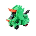 thumbnail image 4 of Juguete de dinosaurio transformador Hugo Triceratops Verde, 4 of 10