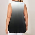 thumbnail image 3 of Aofany Plus Size Tank Tops for Women Flowy V Neck Women Shirts Loose Fit Summer Sleeveless Gradient Tops, 3 of 5