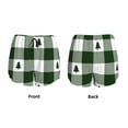 thumbnail image 5 of Haiem Green White Lumberjack Plaid Women's 2 in 1 Running Shorts - Lightweight Athletic Workout Gym Yoga Breathable Sports Shorts Liner with Phone Pockets-Small, 5 of 9