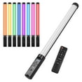 thumbnail image 2 of Light Handheld RGB Tube Light LED Video Light Wand 3200K-5500K Dimmable 9 Colorful Lighting Effects Built-in Battery with Remote Control for Vlog Live Streaming Product Portrait, 2 of 7