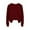 Wine, variant on Utoimkio Women's Long Sleeve Tops 2025 Solid Color Shirt Crewneck Tops Loose Fit Casual Blouses for Women