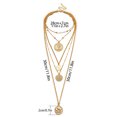 thumbnail image 7 of UDIYO Vintage Women Multi-layer Alloy Queen Head Pendant Chain Necklace Jewelry Gift, 7 of 7