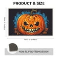 thumbnail image 2 of Halloween-themed Doormats Outdoor Entrance - Haunted Carved Pumpkins. Holloween Style Versatile Indoor Doormat Cute Skull Wear-Resistant Entrance Mat Deco for House Patio - 19.7x31.5 Inches, 2 of 5