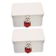 thumbnail image 5 of WASHWEPE 2Ud Caja De Almacenamiento Metálica Con Cerradura Para Hogar Y Oficina, 5 of 8