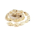thumbnail image 2 of 14K yellow gold 4.5mm Turkish bracelet gift fine jewelry 8" diamond cut 10.5g, 2 of 12