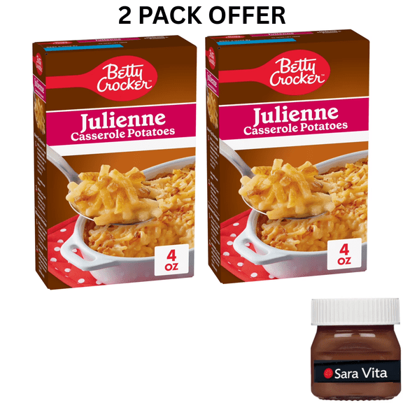 Betty Crocker Julienne Casserole Potatoes, Made with Real Cheese, 4 oz Box
