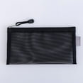 thumbnail image 4 of Under $1 Pencil Case, Transparent Mesh Pencil Bag Large Capacity Zipper Storage Bag Student Exam Special Portable Pencil Bag Stationery Bag Back to College, 4 of 8