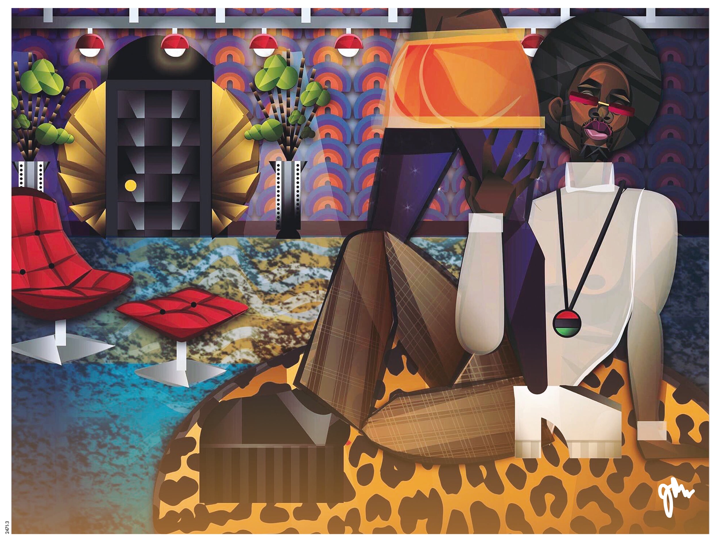 Ceaco - Jaleel Campbell - Got To Give It Up - 550 Piece Interlocking Jigsaw Puzzle