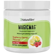 NaturalSlim MagicMag Magnesium Citrate Powder - Raspberry Lemon - 8oz