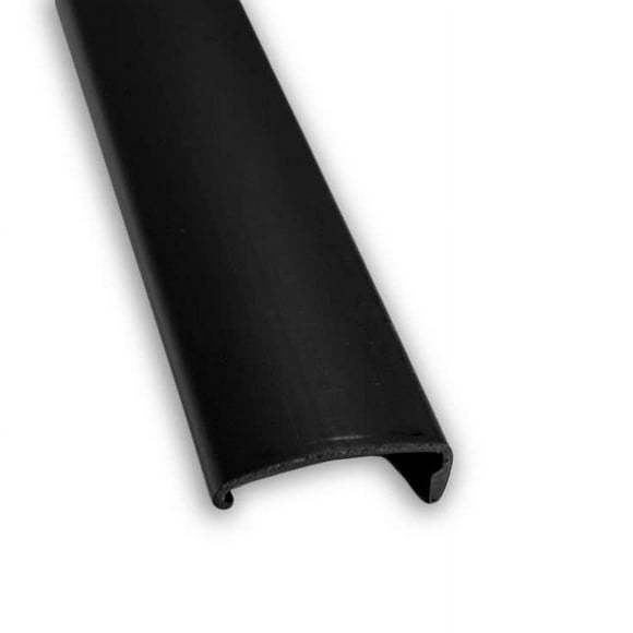 Lippert Components Écran Garniture de Porte 326192 pour une Utilisation avec Lippert Rayon Portes d'Écran d'Angle; 76 Pouces de Longueur Coupé pour S'Adapter; Noir; Plastique Résistant aux UV