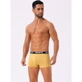 thumbnail image 2 of DARING DIVA Men's Lightweight Short Leg Stretch Boxer Briefs 36 Yellow, 2 of 6