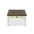 thumbnail image 3 of Steve Silver Cayla Farmhouse Storage Coffee Table in Dark Oak and White, 3 of 7