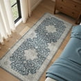 thumbnail image 7 of SIXHOME 2x8 Feet Washable Non-Slip Runner Rug - Traditional Distressed Vintage Blue Rug with Retro Floral Design, Ultra-Soft Indoor Carpet for Kitchens Doorways Bedroom, 7 of 7