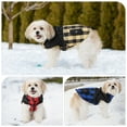 thumbnail image 5 of Dog Winter Plaid Zipper Jacket,Dog Apparel with Harness for Cold Weather, Outdoor Dog Jacket Warm Thick Winter Pet Dog coat for Small Medium Large Dogs, 5 of 7