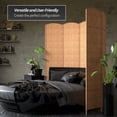 thumbnail image 3 of Red Lantern 7 ft. Tall Diamond Weave Room Divider - Natural - 3 Panel, 3 of 6
