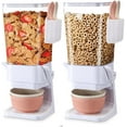 thumbnail image 2 of Cereal Dispenser Countertop 2 Pack with Bowls Spoons Cutlery Box,5.5 QT Dry Food Dispenser Snack Organizer Containers Storage with Lids for Pantry Kitchen Organization Oatmeal Nut Granola Candy, 2 of 7