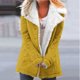 thumbnail image 1 of Puntoco-Chaqueta de talla grande para mujer, chaqueta con solapas de botones de felpa compuesta cálida de invierno, prendas de vestir, abrigo, liquidación de Navidad Puntoco Puntoco-3973, 1 of 5