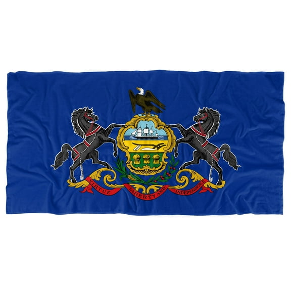 Pennsylvania Flag Officially Licensed Beach Towel 30' X 60'