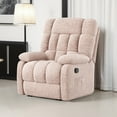 thumbnail image 4 of MAYEERTY Ergonomic Recliner Chair for Living Room, 110-161°Adjustable Recline, Footrest, Side Pocket, Creamy-white, 4 of 7