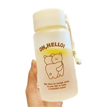 

Water Bottle Leak Proof Travel Mugs Cute Portable Fitness Water Jug