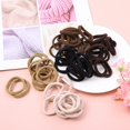 thumbnail image 4 of Bradem 5-Color Cotton Hair Ties&nbsp;- High Elastic No-Crease, Metal-Free Ponytail Holders for Women & Girls, 4 of 8