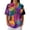 AC07_Purple, variant on IYYVV Waffle Polo Shirts for Women Short Sleeve T-Shirt Summer Casual Tennis Work Athletic Tops Fashion Floral Printed Tee Light Brown XL