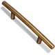 thumbnail image 1 of Tiradores de armario de latón antiguo con estilo de perfil bajo; Herrajes para gabinetes de aleación de zinc para cajones, armarios y guardarropas; orificio central de 3,8 pulgadas (96 mm), paque, 1 of 5
