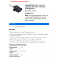 thumbnail image 2 of Engine Wiring Harness Connector - Compatible with 1992 - 1993 GMC K2500 Suburban, 2 of 2