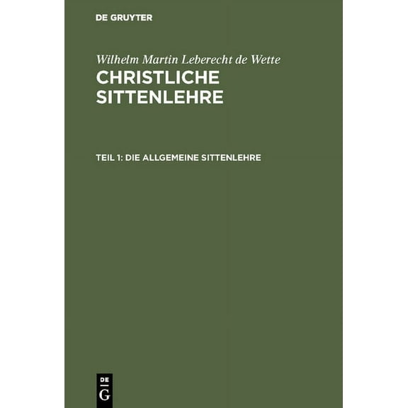 Die allgemeine Sittenlehre (Hardcover)