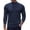 Dark Blue, variant on COOFANDY Mens Mock Neck Sweater Half Turtleneck Knit Undershirt Fitted Stand Collar Base Layer Lightweight Thermal Top