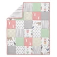 thumbnail image 3 of Sweet Jojo Designs Woodsy Coral Green and Grey 4 Piece Crib Bedding Set, 3 of 6