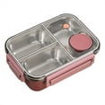 thumbnail image 5 of Stainless Steel Meal Box Leak Proof Storage Container with Compartments Portable Dinnerware for School and Picnics, 5 of 9