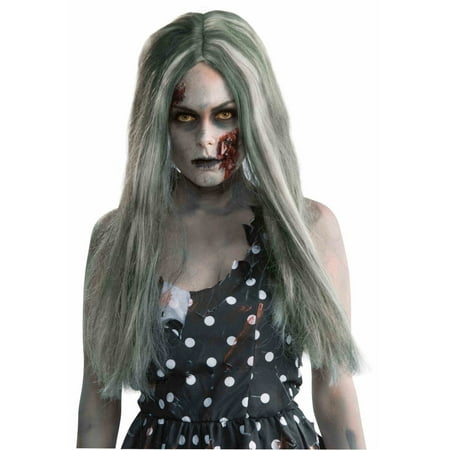 Creepy Zombie Adult Halloween Costume Accessory Wig