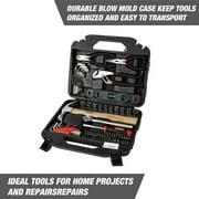 Hyper Tough 110-Piece Home Project Tool Set with Storage Case