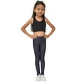 thumbnail image 2 of Stretch Is Comfort Stretchy Girl's Cotton Leggings Denim Blue X-Large, 2 of 6