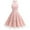Pink, variant on Diufon Vintage Dress for Women Elegant 1950s Hanging Neck Sleeveless Floral Embroidery Mesh Princess Dresses