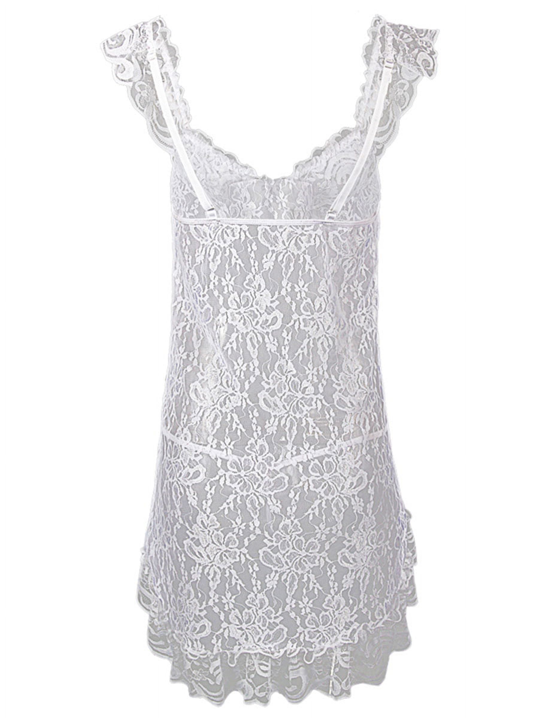 STARVNC Womens Chemise Lace Lingerie Babydoll Dress Sleepwear - image 4 of 6