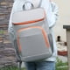 thumbnail image 2 of Advancent Mochila hecha paño del almuerzo de Oxford con la mochila termal del refrigerador de la mochila del forro del papel de aluminio Kits de desorden para acampar Gris+Naranja, 2 of 6