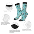 thumbnail image 3 of Logiee Mallard Ducks Swimming In The Lake Print Adult Socks for Men & Women,Calf Socks, Ankle Socks,Boots Socks,Breathable Casual Sock,Unisex Crew Socks, 3 of 6