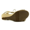 thumbnail image 3 of Material Girl Womens Haniya Leather Open Toe Casual Platform Sandals, 3 of 5