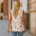 thumbnail image 5 of Uorisanigo Christmas Cute Santa Women's Sleeveless Vest Blazer with Pockets Waistcoat Vest for Women V Neck Blazer Vests Casual Outerwear Size S, 5 of 7