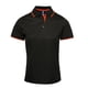 thumbnail image 1 of Premier - Polo Coolchecker en contraste de colores para mujer (Negro/Naranja), 1 of 1