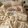 thumbnail image 2 of Double Print Waffle Cotton Bedding Set with Duvet Cover Pillowcases for Home, 2 of 6