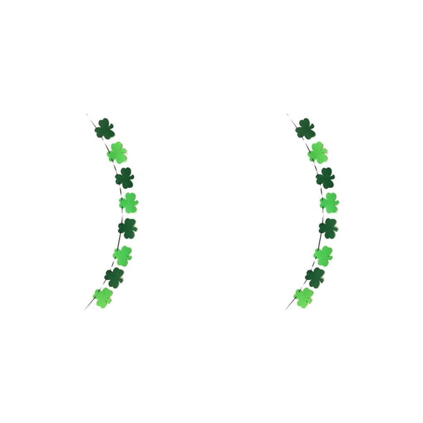 Bewildely St Patricks Day Banner Prop Adorno colgante Adornos para fiestas al aire libre Decoraciones para habitaciones Banners Guirnalda para diseño No.2 2piezas Bewildely CBP372749
