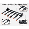 thumbnail image 6 of Heavy-Duty 6-Tine Clamp on Pallet Forks for Tractor Forks over 60”, 4000 lbs Capacity, dual nut construction, to Clean Debris, or Yard Refuse, Black, 6 of 8